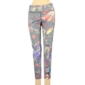 Pixel Marbled Colorful Cropped Yoga Athleisure Leggings Pants